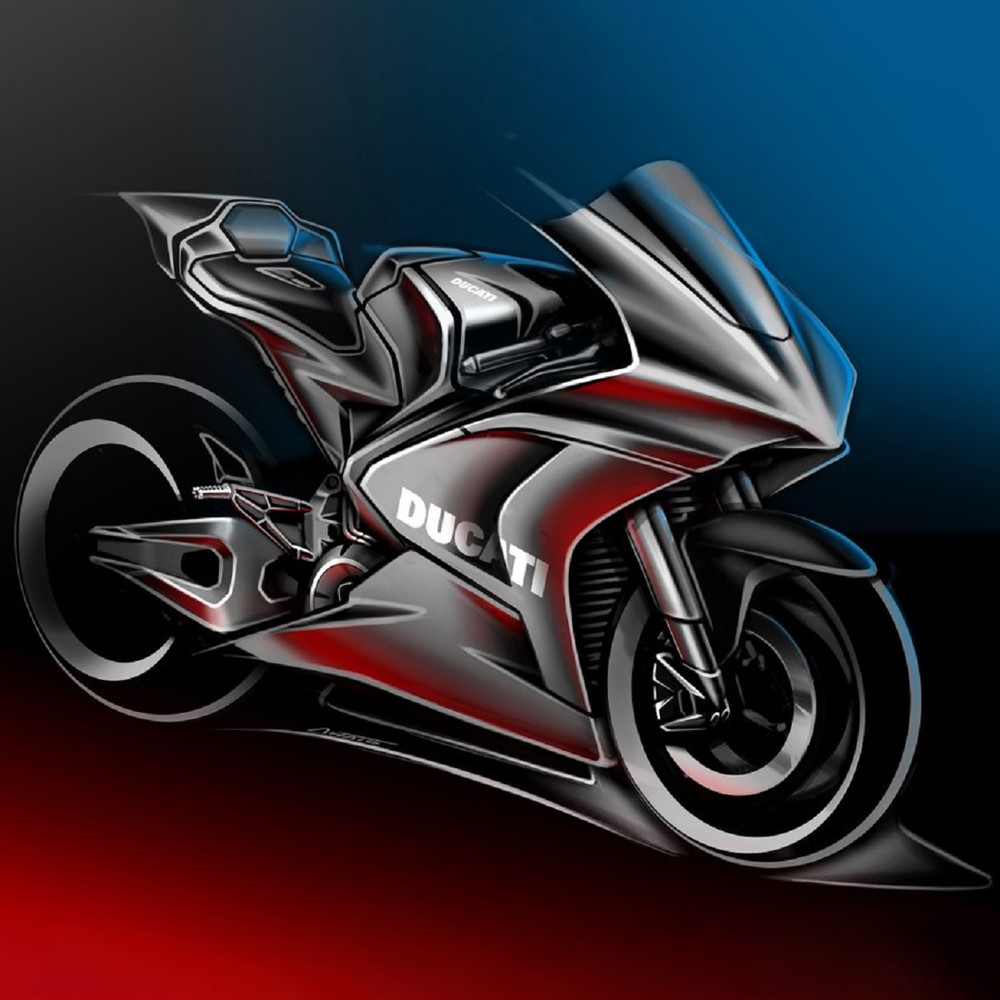 ducati motoe electric motorcycle concept sketch 929e
